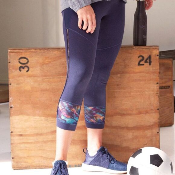 Calia Side Interest Capri Peacoat Heather Small - Picture 2 of 6